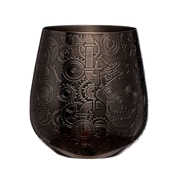 Premium 304 in acciaio inossidabile Vini di vetro a forma di uovo Tazza incrollabile portabile Vini Tumbler
