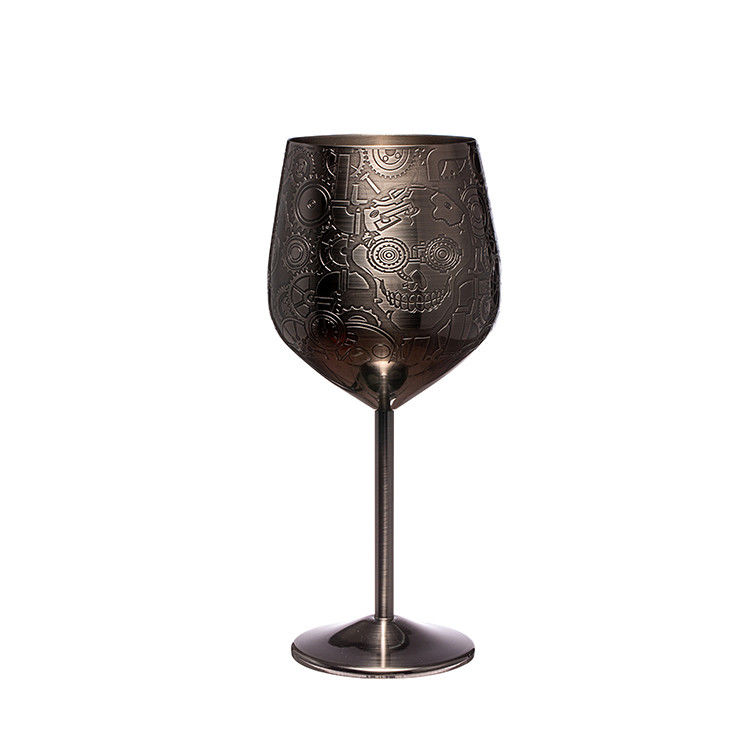 Bicchiere di vino in acciaio inossidabile 18 oz calice di vino indistruttibile per eventi all' aperto