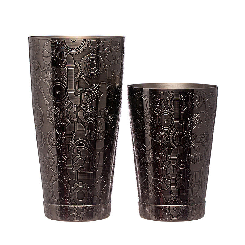 Grado alimentare in acciaio inossidabile nero Cocktail Shaker Custom Boston Shaker Per Bar Party