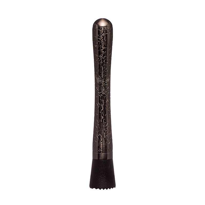 Muddler in acciaio inossidabile nero per cocktail 8 pollici lunghi 1pc frutta frantumatore Bar utensili per la casa